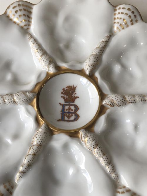 PR OF LIMOGES OYSTER PLATES 187080 - ADDITIONAL PHOTO 2