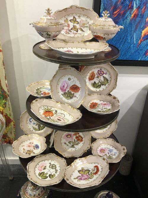 an exceptional spode felspar porcelain dessert service circa 1825 - CATEGORY: ANTIQUE CERAMICS - DATED REGENCY