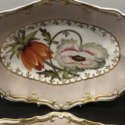 AN EXCEPTIONAL SPODE FELSPAR PORCELAIN DESSERT SERVICE CIRCA 1825 - ADDITIONAL PHOTO 12