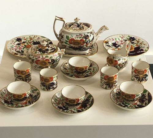 EXTREMELY RARE COALPORT CHILD SET IN THUMB AND FINGER PATTERN CIRCA 1820 - ADDITIONAL PHOTO 3