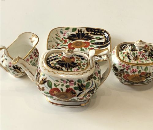 EXTREMELY RARE COALPORT CHILD SET IN THUMB AND FINGER PATTERN CIRCA 1820 - ADDITIONAL PHOTO 4