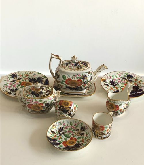 EXTREMELY RARE COALPORT CHILD SET IN THUMB AND FINGER PATTERN CIRCA 1820 - ADDITIONAL PHOTO 5