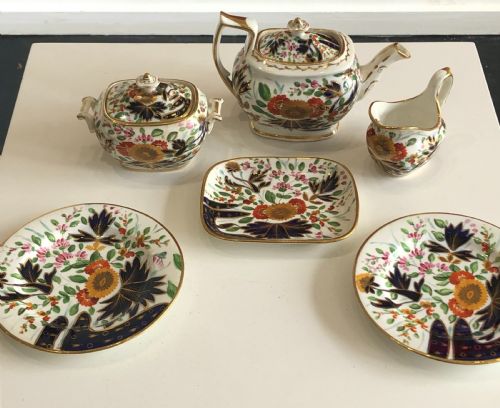 EXTREMELY RARE COALPORT CHILD SET IN THUMB AND FINGER PATTERN CIRCA 1820 - ADDITIONAL PHOTO 7