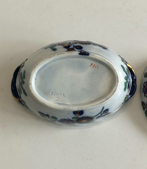 EARLY SPODE VIOLET HOLDER 1820 - ADDITIONAL PHOTO 1