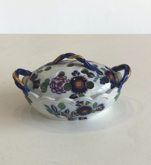 EARLY SPODE VIOLET HOLDER 1820 - ADDITIONAL PHOTO 3
