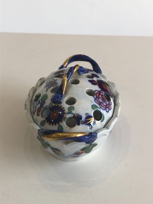 EARLY SPODE VIOLET HOLDER 1820 - ADDITIONAL PHOTO 6