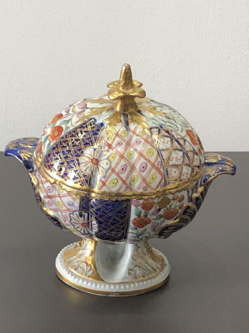 RARE MASONS MELON SHAPED DESSERT TUREEN 18131820 - ADDITIONAL PHOTO 5