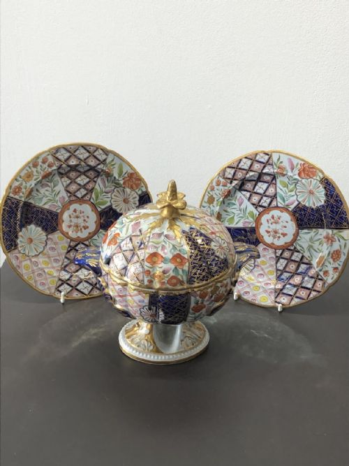 RARE MASONS MELON SHAPED DESSERT TUREEN 18131820 - ADDITIONAL PHOTO 6