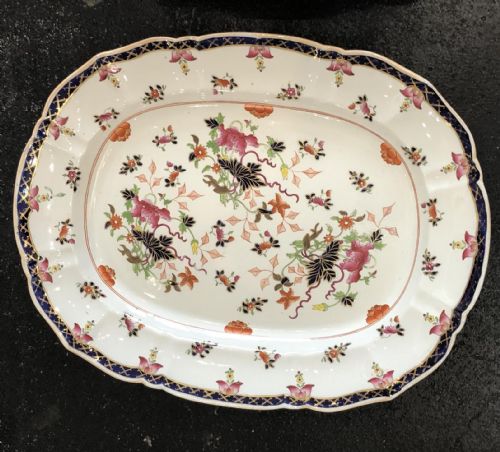 masons ironstone platter 1840 - CATEGORY: ANTIQUE CERAMICS - DATED REGENCY