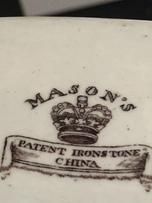 MASONS IRONSTONE PLATTER 1840 - ADDITIONAL PHOTO 5