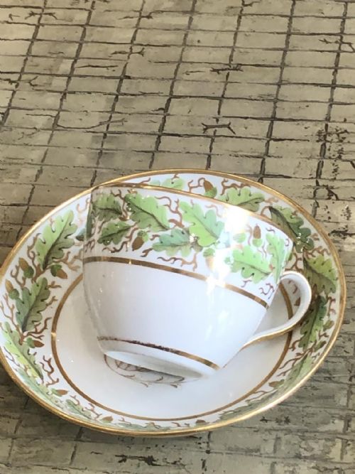 RARE ARMORIAL DESSERT SERVICE AND TEASET COALPORT CIRCA 1815 - ADDITIONAL PHOTO 3
