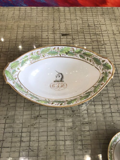 RARE ARMORIAL DESSERT SERVICE AND TEASET COALPORT CIRCA 1815 - ADDITIONAL PHOTO 6