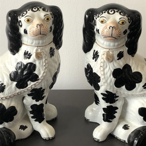 PR OF DISRAELI STAFFORDSHIRE DOGS 1860 - ADDITIONAL PHOTO 1