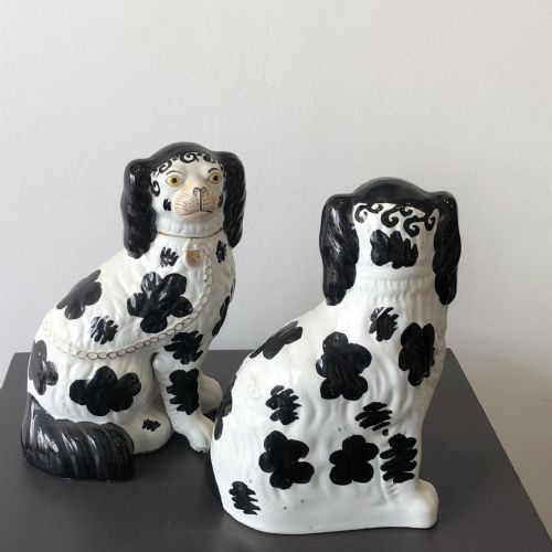 PR OF DISRAELI STAFFORDSHIRE DOGS 1860 - ADDITIONAL PHOTO 2
