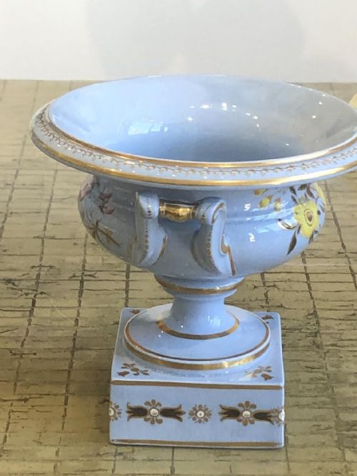 A RARE AND UNUSUAL RIDGWAY BLUE DRAB URN - ADDITIONAL PHOTO 2