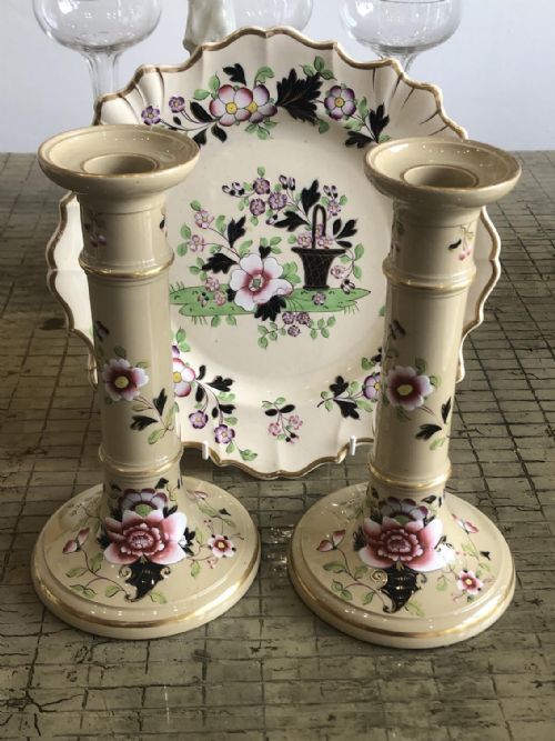 A PAIR OF DRAB WARE CANDLESTICKS CIRCA 1845 - ADDITIONAL PHOTO 5