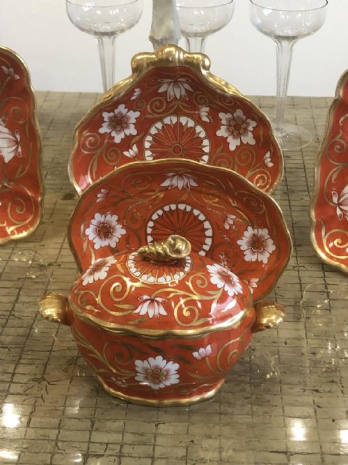 coalport porcelain part dessert service 1810 - CATEGORY: ANTIQUE PLATES - DATED GEORGIAN