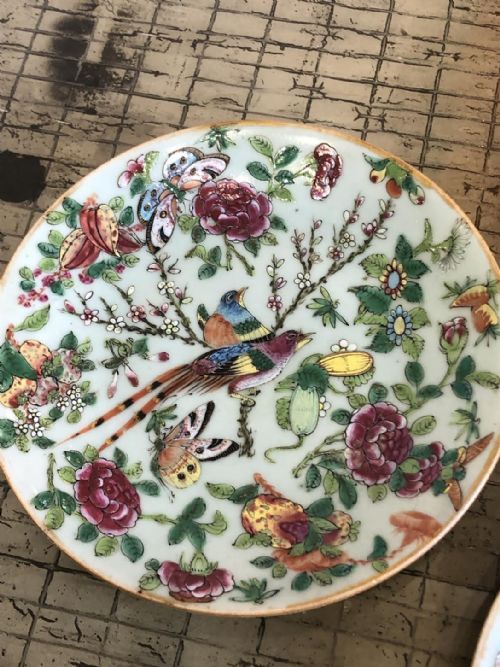 SET OF 10 CELADON ENAMELLED PLATES CIRCA 186070 - ADDITIONAL PHOTO 3