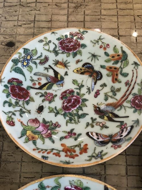 SET OF 10 CELADON ENAMELLED PLATES CIRCA 186070 - ADDITIONAL PHOTO 4