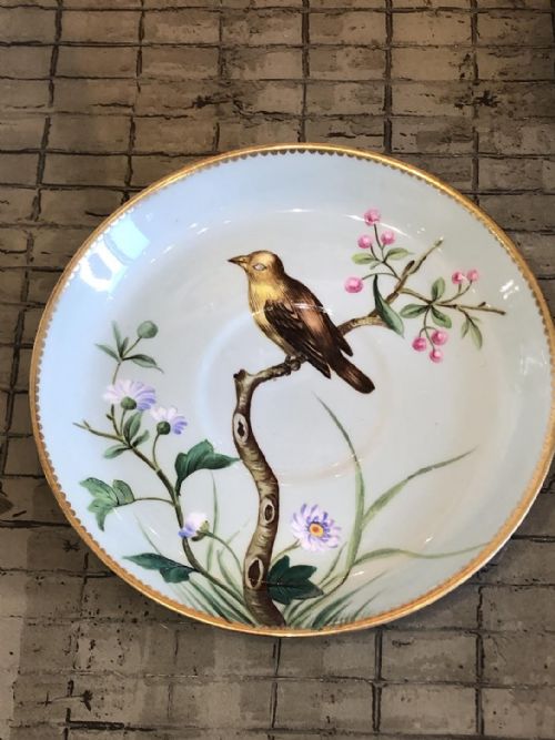 MINTON CUP AND SAUCER DECORATED WITH HANDPAINTED BIRDS 186070 - ADDITIONAL PHOTO 1
