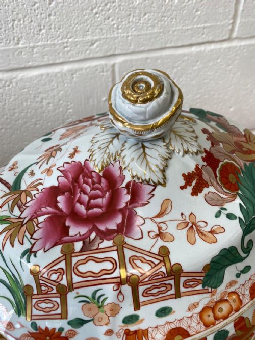 LARGE HICKS AND MEIGH IRONSTONE SOUP TUREEN ON STAND CIRCA 1820 - ADDITIONAL PHOTO 2