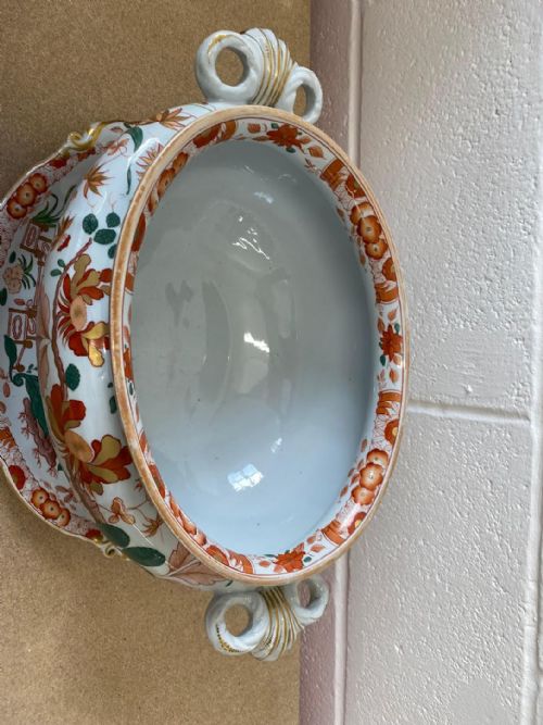 LARGE HICKS AND MEIGH IRONSTONE SOUP TUREEN ON STAND CIRCA 1820 - ADDITIONAL PHOTO 7