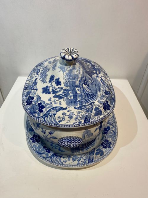 WEDGWOOD BAMBOO PATTERN SOUP TUREEN 1815 - ADDITIONAL PHOTO 3