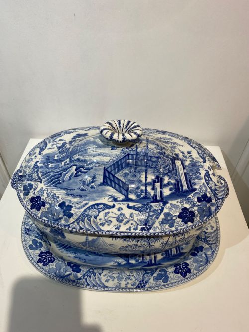 WEDGWOOD BAMBOO PATTERN SOUP TUREEN 1815 - ADDITIONAL PHOTO 4