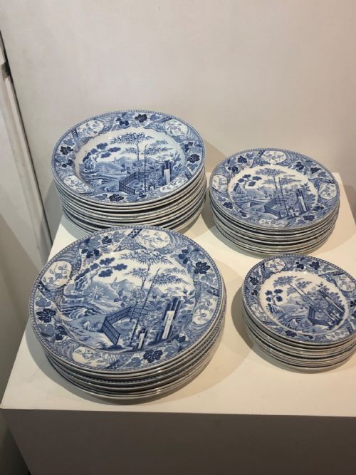 12 BAMBOO CHEESE PLATES WEDGWOOD 18101815 - ADDITIONAL PHOTO 1