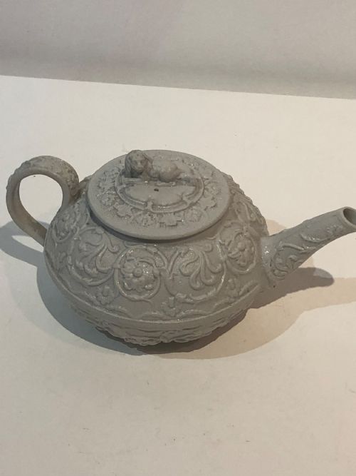 SMALL SALT GLAZED WEDGWOOD TEAPOT CIRCA 18101815 - ADDITIONAL PHOTO 1