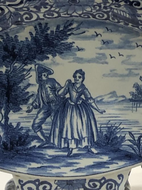 LARGE RARE DUTCH DELFT TULIPIERE - ADDITIONAL PHOTO 2