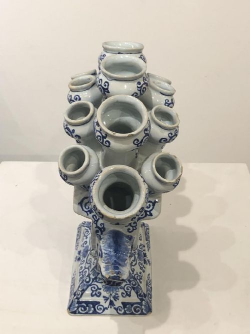 LARGE RARE DUTCH DELFT TULIPIERE - ADDITIONAL PHOTO 5