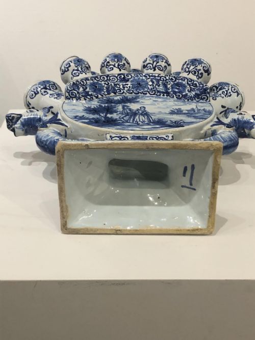 LARGE RARE DUTCH DELFT TULIPIERE - ADDITIONAL PHOTO 6
