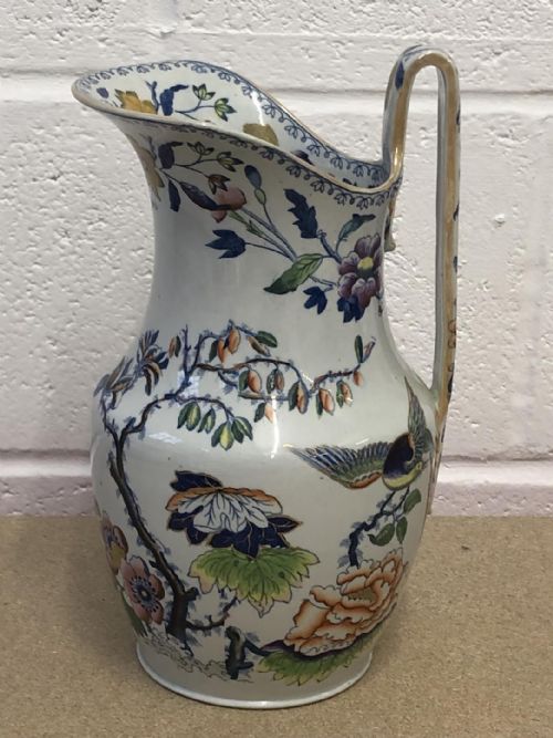 A RARE FLYING BIRD PATTERN DAVENPORT WATER JUG 18151820 - ADDITIONAL PHOTO 3