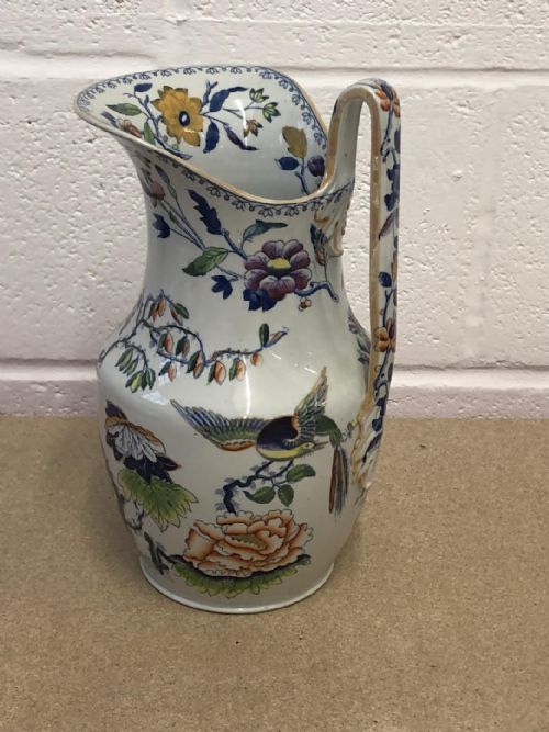 A RARE FLYING BIRD PATTERN DAVENPORT WATER JUG 18151820 - ADDITIONAL PHOTO 7