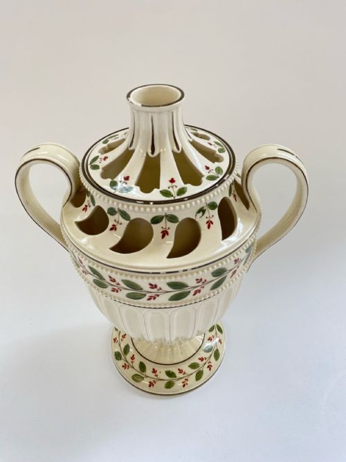 AN EXTREMELY RARE WEDGWOOD CREAMWARE FLOWER HOLDER CIRCA 17901820 - ADDITIONAL PHOTO 1