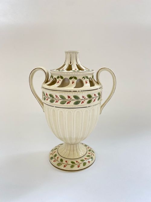 an extremely rare wedgwood creamware flower holder circa 17901820 - CATEGORY: ANTIQUE CERAMICS - DATED 19TH CENTURY
