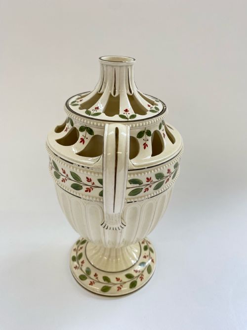 AN EXTREMELY RARE WEDGWOOD CREAMWARE FLOWER HOLDER CIRCA 17901820 - ADDITIONAL PHOTO 2