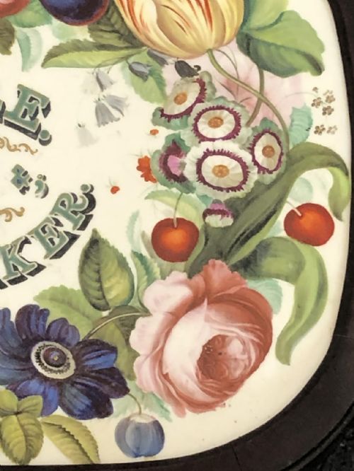 AN INCREDIBLY RARE AND PROBABLY UNIQUE ADVERTISING CERAMIC PLAQUE 183545 DRESSMAKING AND MILLINER RELATED - ADDITIONAL PHOTO 10