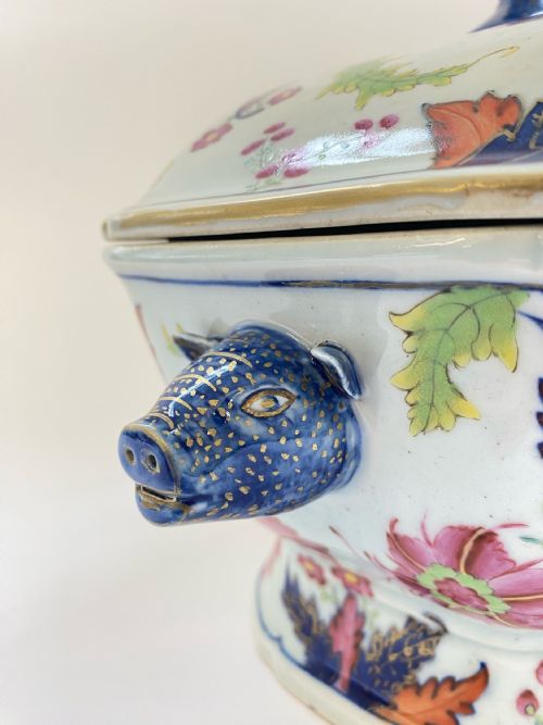 CHINESE TOBACCO LEAF PATTERN SOUP TUREEN 174060 - ADDITIONAL PHOTO 4