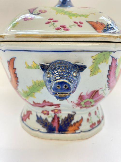 CHINESE TOBACCO LEAF PATTERN SOUP TUREEN 174060 - ADDITIONAL PHOTO 6