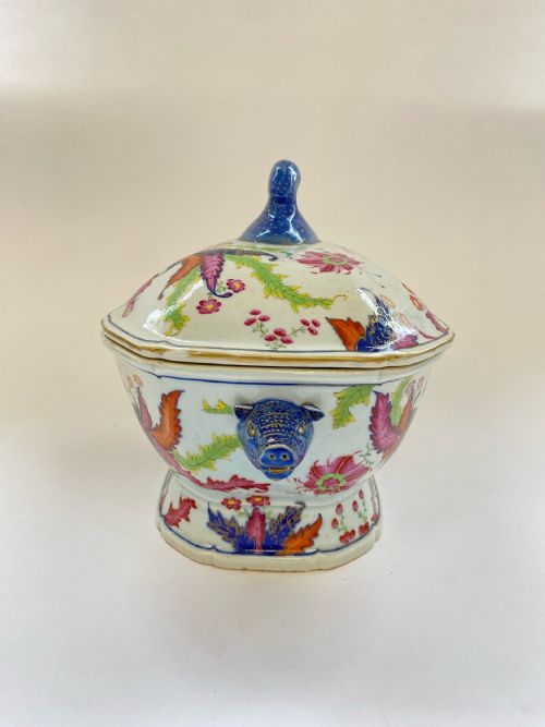 CHINESE TOBACCO LEAF PATTERN SOUP TUREEN 174060 - ADDITIONAL PHOTO 7