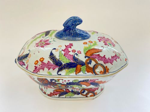 chinese tobacco leaf pattern soup tureen 174060 - CATEGORY: ANTIQUE CERAMICS - DATED 18TH CENTURY