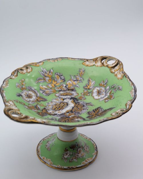 A RARE WEDGWOOD HOLLYHOCK PATTERN DESSERT SERVICE CIRCA 1845 - ADDITIONAL PHOTO 2