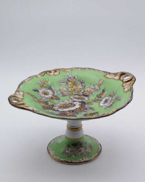 A RARE WEDGWOOD HOLLYHOCK PATTERN DESSERT SERVICE CIRCA 1845 - ADDITIONAL PHOTO 3