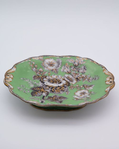 A RARE WEDGWOOD HOLLYHOCK PATTERN DESSERT SERVICE CIRCA 1845 - ADDITIONAL PHOTO 5