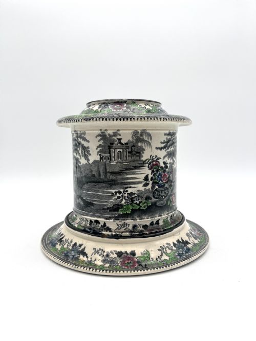 A RICHLY DECORATED BRISTOL POTTERY 184550 TOBACCO JAR - ADDITIONAL PHOTO 7