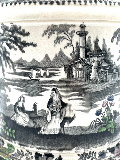 A RICHLY DECORATED BRISTOL POTTERY 184550 TOBACCO JAR - ADDITIONAL PHOTO 9