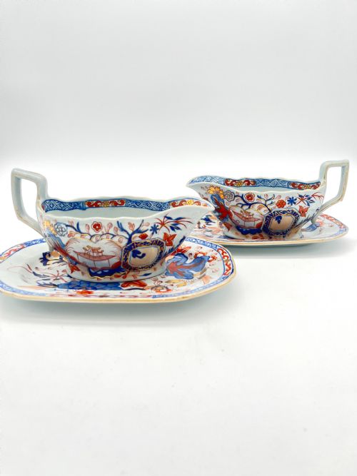 MASONS IRONSTONE DINNER SERVICE IN JAPAN FENCE PATTERN 1820 - ADDITIONAL PHOTO 19