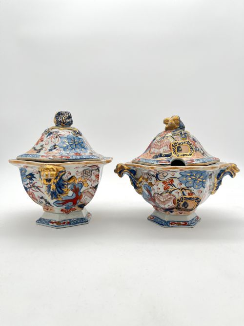 MASONS IRONSTONE DINNER SERVICE IN JAPAN FENCE PATTERN 1820 - ADDITIONAL PHOTO 21